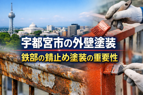 宇都宮市の外壁塗装｜鉄部の錆止め塗装の重要性のブログのタイトル画像