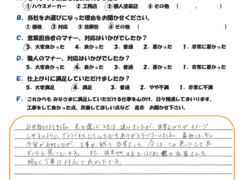 担当の方をはじめ他の社員さんも明るく丁寧な対応で良かったです。