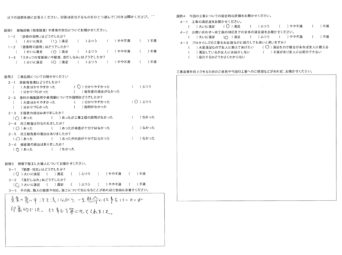 真夏の暑い中、一生懸命に仕事をしていたのが印象的でした。