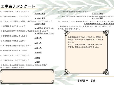 工事そのものもスピーディーなのに丁寧で、想像以上の出来上がりでした。
