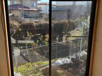 宇都宮市　内窓設置　施工前　インプラス　引違い窓　LOW-Eガラス