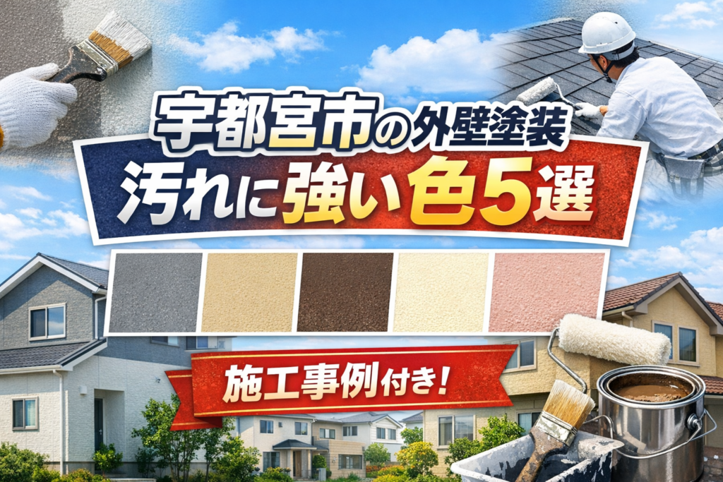宇都宮市の外壁塗装|汚れに強い色5選!のブログタイトル画像