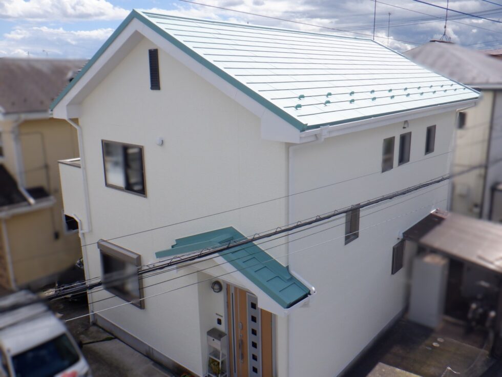 宇都宮市｜屋根カバー工事｜外壁塗装｜付帯分塗装｜ベランダ防水｜S様邸
