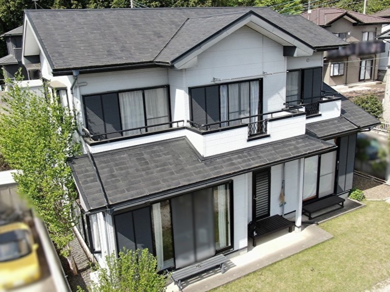 芳賀郡｜屋根塗装｜外壁塗装｜付帯分塗装｜ベランダ防水｜I様邸