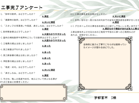 皆さん丁寧でこちらが以前持っていたイメージが変わるほどでした。