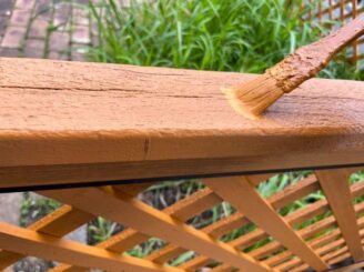 ウッドデッキ木部塗装