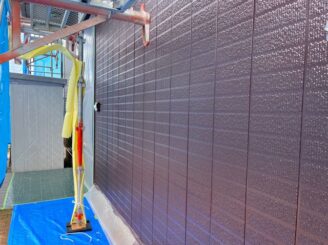 色分けした外壁の写真