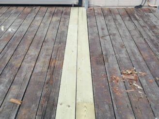 ウッドデッキ補修の画像