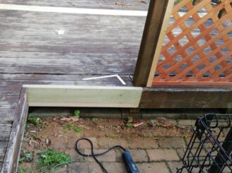 ウッドデッキの補修