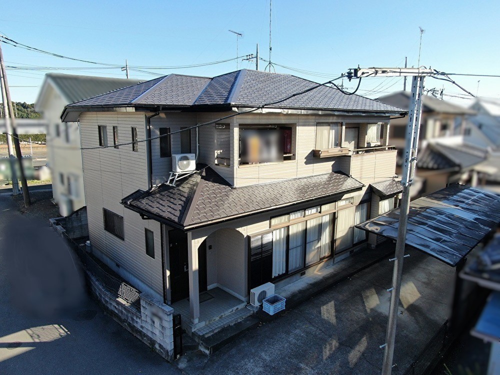 芳賀郡のベージュ外壁の住宅|施工後