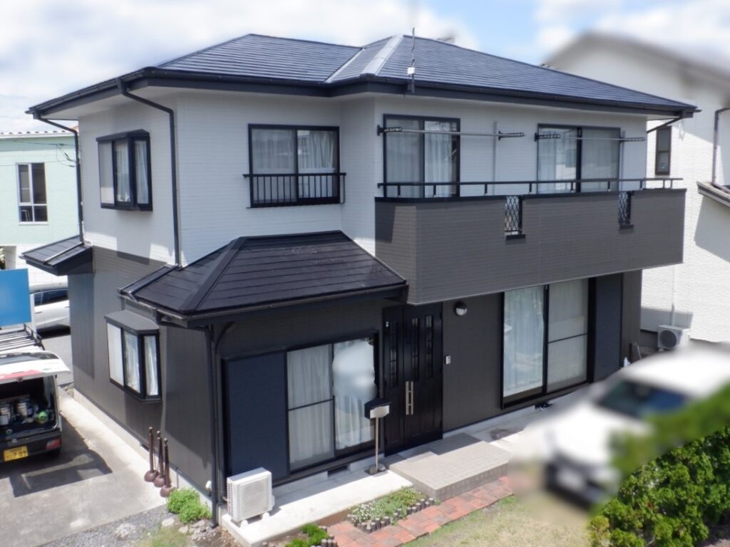 宇都宮市外壁塗装におけるアステックペイント　ウィザードコッパーで外壁塗装を行った方のご自宅施工後