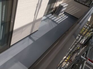 ベランダ防水塗装完了