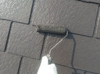 屋根 中塗り・上塗り写真