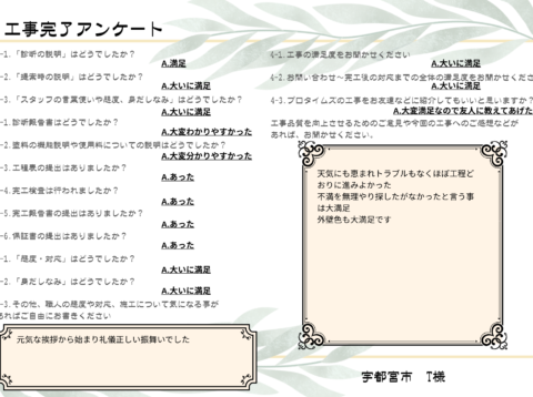 不満を無理やり探したがなかったと言う事は大満足