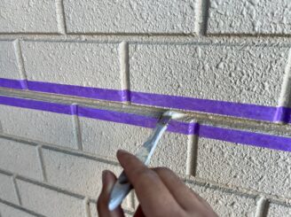 シーリング工事の様子