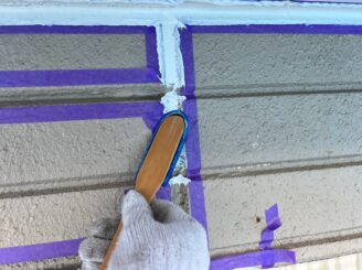 シーリング工事の様子