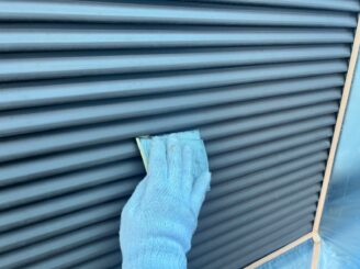 戸袋のケレン掛けの様子