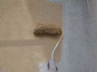 さくら市|外壁塗装|中塗り|モルタル