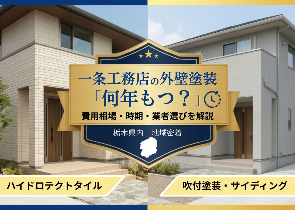 一条工務店の外壁塗装は何年もつ?費用相場や塗り替え時期を解説