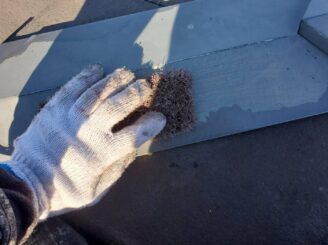 さくら市|屋根塗装|棟板金ケレン