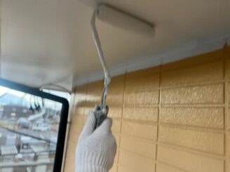 宇都宮市　付帯部塗装　軒天上
