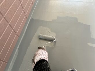 ベランダ防水｜上塗り