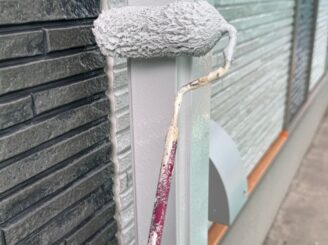 付帯部塗装　雨樋