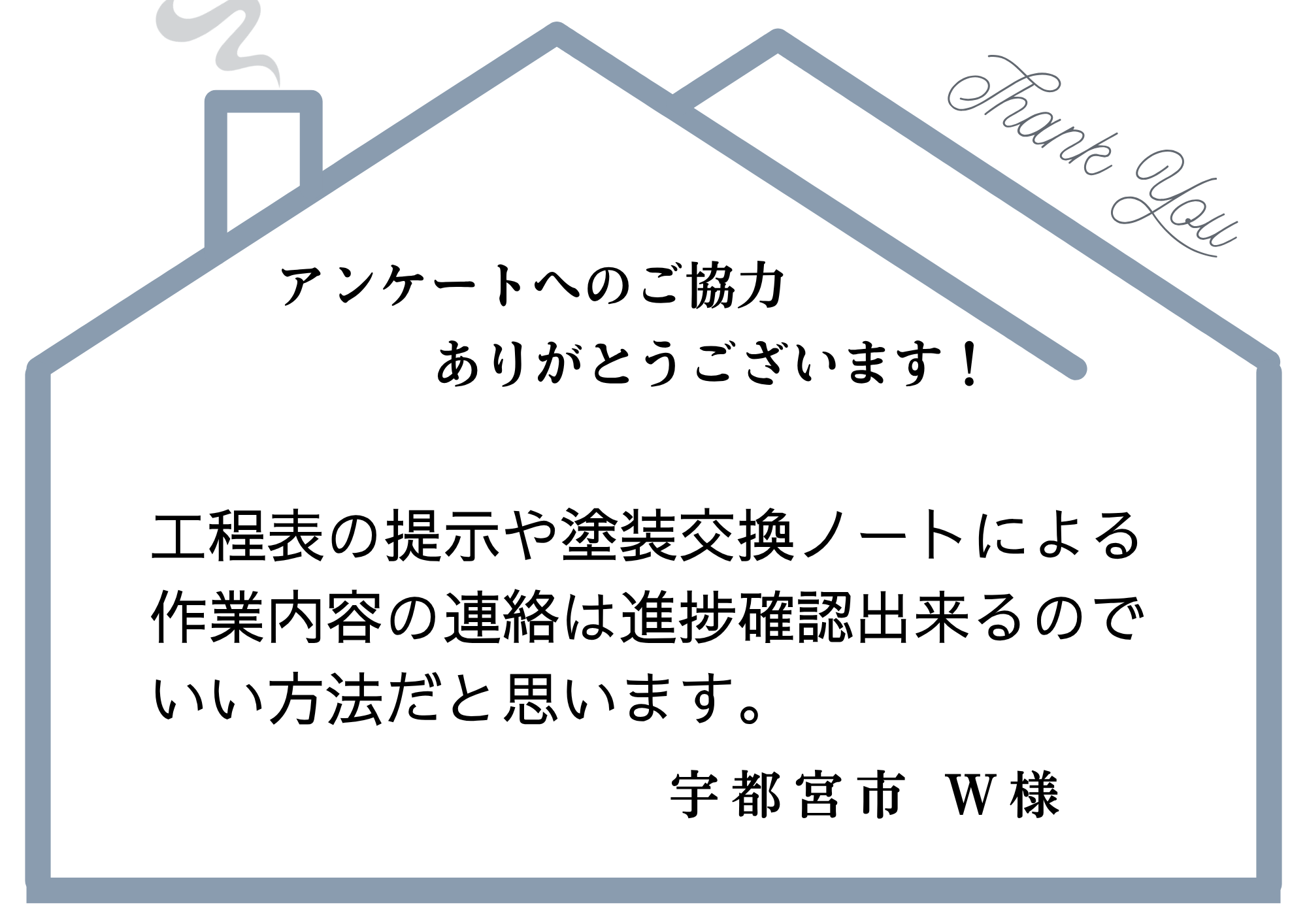 工程表の提示や塗装交換ノートによる作業内容の連絡は進捗確認出来るのでいい方法だと思います。